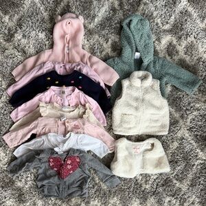 Adorable Baby Cardigan and Vest Set